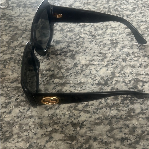 Gucci Black Sunglasses with Gold Logo